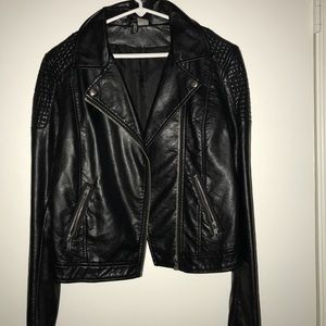 Faux leather jacket